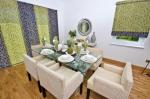 Panel Blinds Fusion Olive and Chocolate